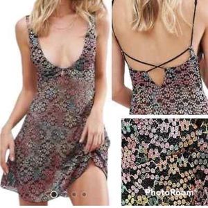 Free People Intimately Forget Me Not Lace Sheer Dress Size XS